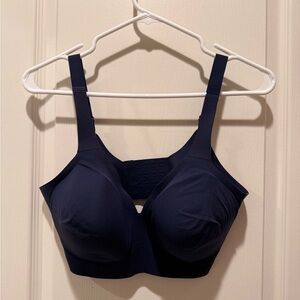 Evelyn and Bobbie Women's Navy Blue Starlette Plunge Bra wire free.